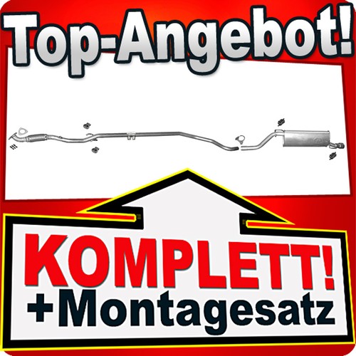 Auspuff für opel corsa 4 - auspuff,