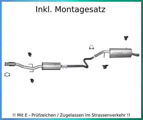 Auspuffanlage für peugeot 207 - auspuffanlage,