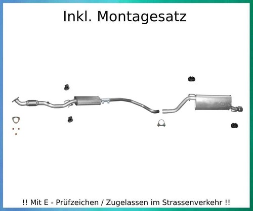 Auspuffanlage für opel corsa - für,