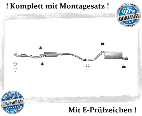 Auspuffanlage für opel corsa - auspuffanlage,