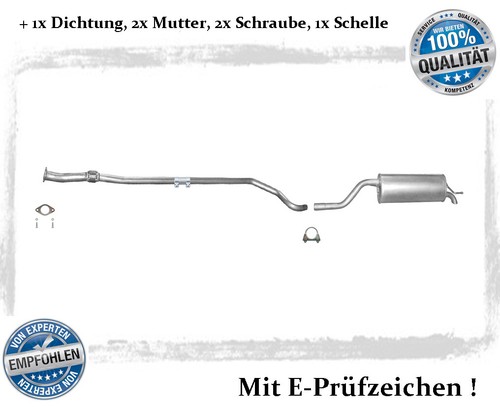 Auspuffanlage für fiat - für,