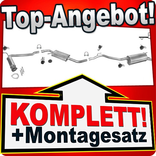 Auspuff für 2 - für, 2.5