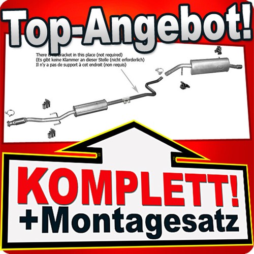 Auspuff für peugeot 207 4 - peugeot, 1.4
