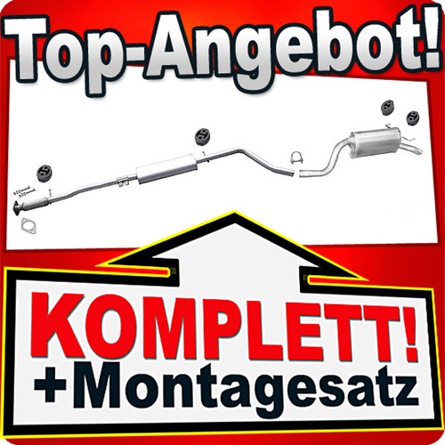 Auspuff für fiat idea 4 - für, 1.4