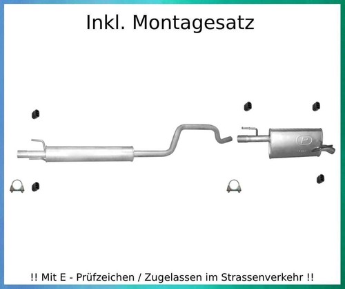 Auspuffanlage für opel - auspuffanlage,