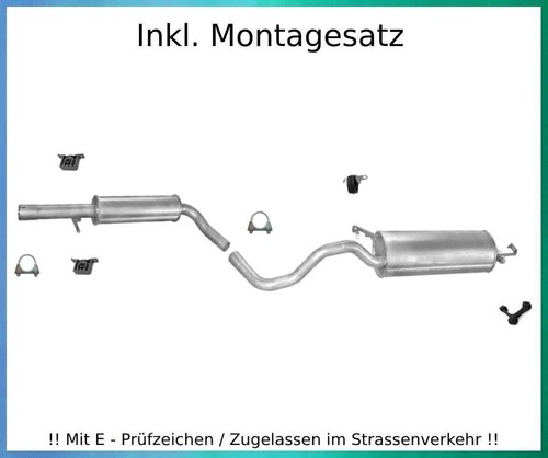Auspuffanlage für golf iv - vw,